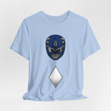 Blue Helmet Tee Super Sentai T Shirt Custom Graphic Art Cosplay Shirts Rangers Retro Vintage 90s