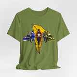 Battle Bikes Vintage Style Tee Super Sentai T Shirt Custom Graphic Art Cosplay Shirts Rangers Retro Vintage 90s