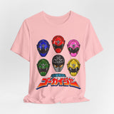 Gokaiger Gokai Helmet Tee Custom Graphic Art Cosplay Shirts Rangers Retro Vintage 90s
