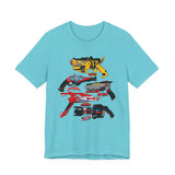 Sentai Blasters Tee Super Sentai T Shirt Custom Graphic Art Cosplay Shirts  Retro Vintage 90s