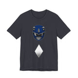 Blue Helmet Tee Super Sentai T Shirt Custom Graphic Art Cosplay Shirts Rangers Retro Vintage 90s
