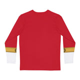 GoGo Five Red Long Sleeve Shirt (Full Print) Custom Graphic Art Cosplay Shirts Rangers Retro Vintage 90s