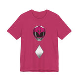 Zyuranger Pink Helmet Tee Super Sentai T Shirt Custom Graphic Art Cosplay Shirts Rangers Retro Vintage 90s Tee