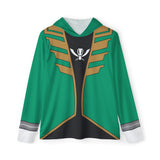 Gokaiger Green Hoodie (Full Print) Lightweight, Breathable, workout, pull over, fitness Hoodie Super Sentai Custom