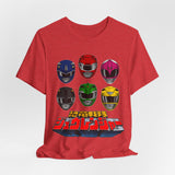Zyuranger Team Tee Custom Graphic Art Cosplay Shirts Rangers Retro Vintage 90s