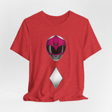 Zyuranger Pink Helmet Tee Super Sentai T Shirt Custom Graphic Art Cosplay Shirts Rangers Retro Vintage 90s Tee
