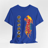 Gaoranger Team Tee Custom Graphic Art Cosplay Shirts Rangers Retro Vintage 90s
