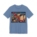 Red Tyrannosaurus Megazord Jurassic Tee Super Sentai T Shirt Custom Graphic Art Cosplay Shirts Rangers Retro Vintage 90s