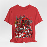 Sentai Red Tee  Custom Graphic Art Cosplay Shirts Rangers Retro Vintage 90s