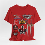 Shinkenger Shiba Red Tee Super Sentai T Shirt Custom Graphic Art Cosplay Shirts Rangers Retro Vintage 90s Tee