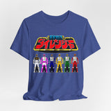 Dairanger keys Tee Super Sentai T Shirt Custom Graphic Art Cosplay Shirts Rangers Retro Vintage 90s