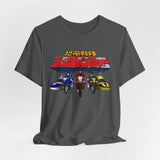 Zyuranger Bikes Tee Super Sentai T Shirt Custom Graphic Art Cosplay Shirts Power Rangers Retro Vintage 90s