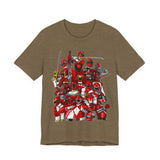 Sentai Front and Back Tee  Custom Graphic Art Cosplay Shirts Rangers Retro Vintage 90s