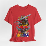 Zyuranger Mechas Tee  Custom Graphic Art Cosplay Shirts Rangers Retro Vintage 90s