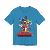 Zyuranger Team Tee Super Sentai T Shirt Custom Graphic Art Cosplay Shirts Rangers Retro Vintage 90s
