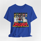 Dairanger Team Tee Super Sentai T Shirt Custom Graphic Art Cosplay Shirts Rangers Retro Vintage 90s