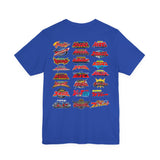 Sentai Front and Back Tee  Custom Graphic Art Cosplay Shirts Rangers Retro Vintage 90s