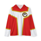 Turboranger Red Hoodie (Full Print) Super Sentai Custom Lightweight, Breathable, Workout, Pull over, Fitness, Retro