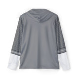 Kyoryuger Grey Hoodie (Full Print) Lightweight, Breathable, workout, pull over, fitness Hoodie Super Sentai Custom