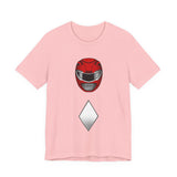 Zyuranger Red Helmet Tee Custom Graphic Art Cosplay Shirts Rangers Retro Vintage 90s