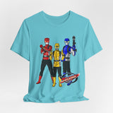 Go Busters team Tee Super Sentai T Shirt Custom Graphic Art Cosplay Shirts Rangers Retro Vintage 90s