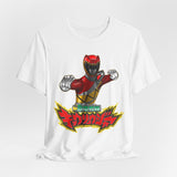 Kyoryuger Red Tee Super Sentai T Shirt Custom Graphic Art Cosplay Shirts Rangers Retro Vintage 90s