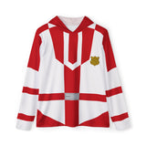 Patranger Patrin 1gao Red Hoodie (Full Print) Super Sentai Custom Lightweight, Breathable, Workout, Pull over, Fitness, Retro