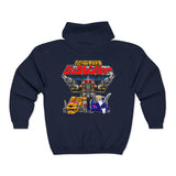 Zyuranger Daizyujun Full Zip Hoodie Custom Graphic Art Cosplay Shirts Rangers Retro Vintage 90s