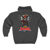 Go-Onger Full Zip Hoodie Custom Graphic Art Cosplay Shirts Rangers Retro Vintage 90s