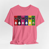 Rangers Tee Custom Graphic Art Cosplay Shirts Rangers Retro Vintage 90s