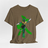 Green Samurai Dragon Ranger Tee Custom Graphic Art Cosplay Shirts Rangers Retro Vintage 90s