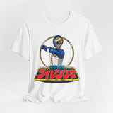 Blue Dairanger Tee  Custom Graphic Art Cosplay Shirts Rangers Retro Vintage 90s