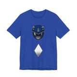 Blue Helmet Tee Super Sentai T Shirt Custom Graphic Art Cosplay Shirts Rangers Retro Vintage 90s