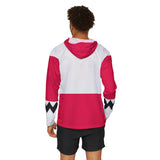 Gingaman Pink Hoodie (Full Print) Super Sentai Custom Lightweight, Breathable, Workout, Pull over, Fitness, Retro