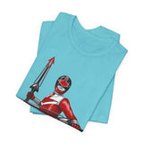 Time Red Tee Super Sentai T Shirt Custom Graphic Art Cosplay Shirts Rangers Retro Vintage 90s
