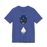 Blue Helmet Tee Super Sentai T Shirt Custom Graphic Art Cosplay Shirts Rangers Retro Vintage 90s