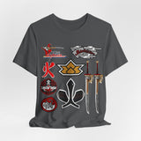 Shinkenger Shiba Red Tee Super Sentai T Shirt Custom Graphic Art Cosplay Shirts Rangers Retro Vintage 90s Tee