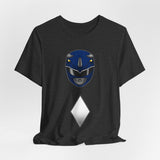 Blue Helmet Tee Super Sentai T Shirt Custom Graphic Art Cosplay Shirts Rangers Retro Vintage 90s