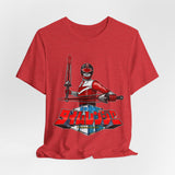 Time Red Tee Super Sentai T Shirt Custom Graphic Art Cosplay Shirts Rangers Retro Vintage 90s