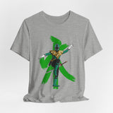 Green Samurai Dragon Ranger Tee Custom Graphic Art Cosplay Shirts Rangers Retro Vintage 90s