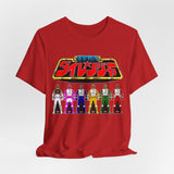 Dairanger keys Tee Super Sentai T Shirt Custom Graphic Art Cosplay Shirts Rangers Retro Vintage 90s