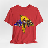 Battle Bikes Vintage Style Tee Super Sentai T Shirt Custom Graphic Art Cosplay Shirts Rangers Retro Vintage 90s