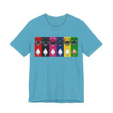Rangers Tee Custom Graphic Art Cosplay Shirts Rangers Retro Vintage 90s