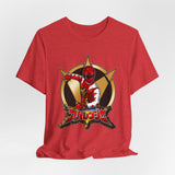 Abaranger Red Tee Custom Graphic Art Cosplay Shirts Rangers Retro Vintage 90s