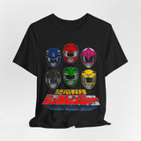 Zyuranger Team Tee Custom Graphic Art Cosplay Shirts Rangers Retro Vintage 90s