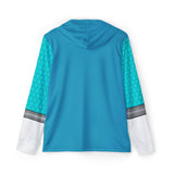 Kyoryuger Aqua Hoodie (Full Print) Lightweight, Breathable, workout, pull over, fitness Hoodie Super Sentai Custom