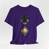 Black Shield Tee Super Sentai T Shirt Custom Graphic Art Cosplay Shirts Rangers Retro Vintage 90s