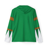 Zyuranger Green Hoodie (Full Print) Lightweight, Breathable, workout, pull over, fitness Hoodie Super Sentai Custom