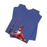 Time Red Tee Super Sentai T Shirt Custom Graphic Art Cosplay Shirts Rangers Retro Vintage 90s