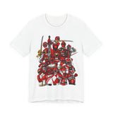 Sentai Front and Back Tee  Custom Graphic Art Cosplay Shirts Rangers Retro Vintage 90s